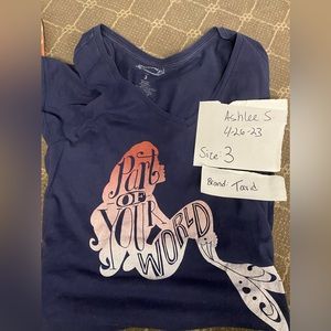 Blue torrid shirt sleeve tee Disney Ariel